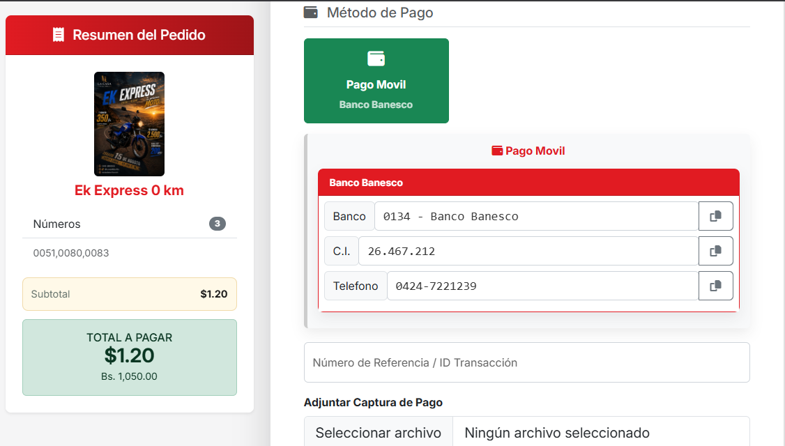 Realiza el pago